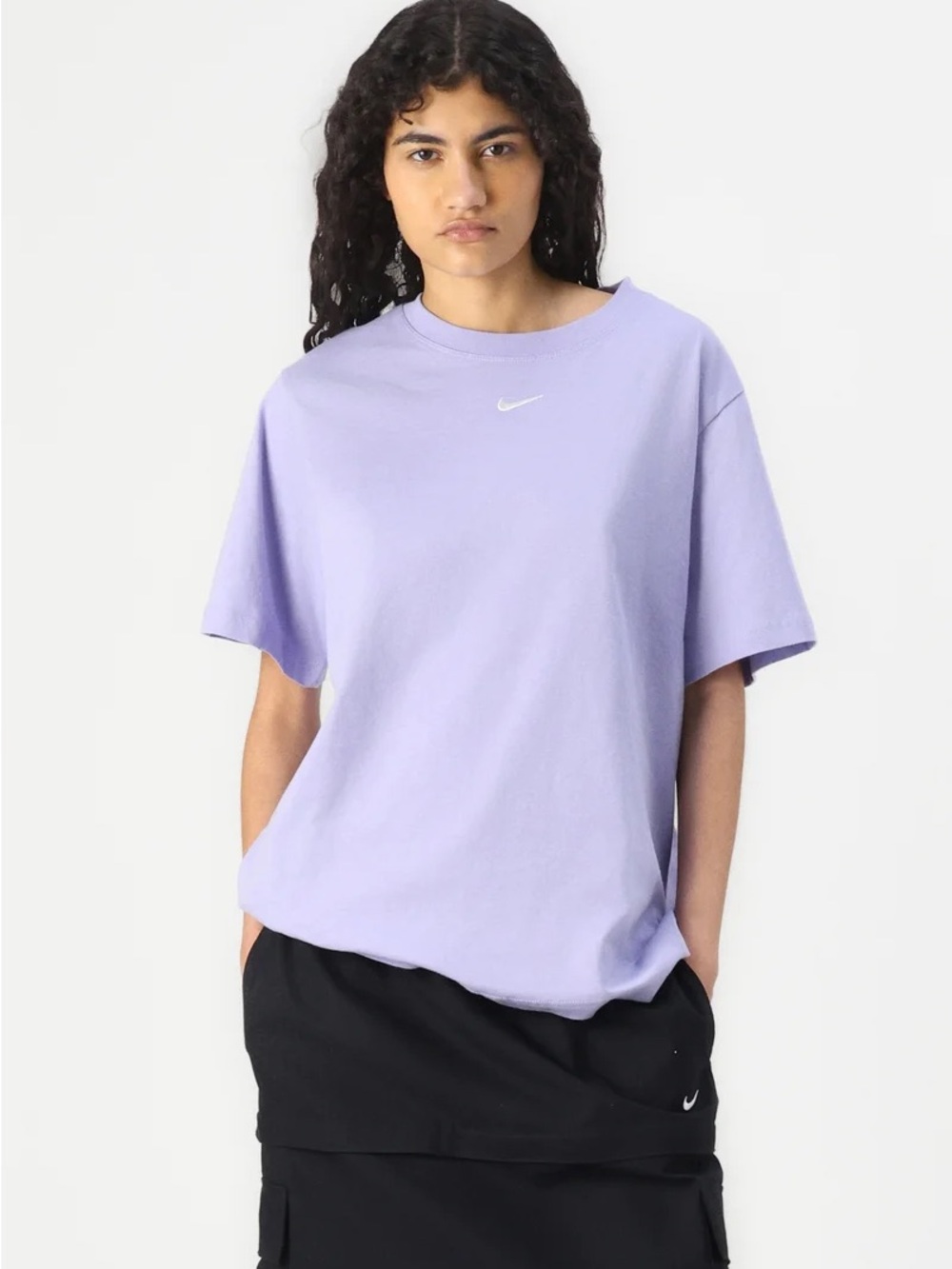 Nike Sportswear Classic Lavender Purple Oversized Crewneck T-Shirt Loose fit